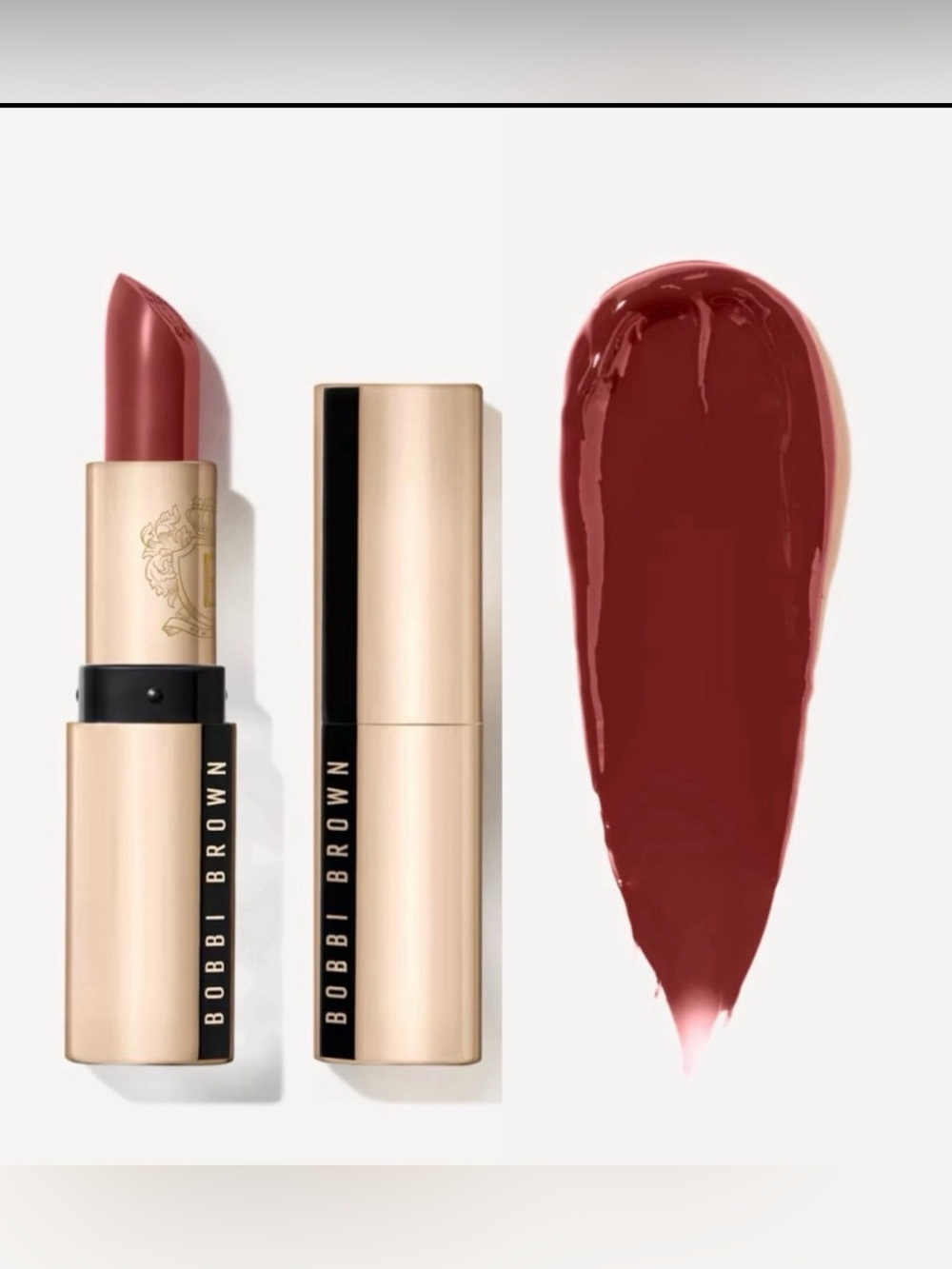 Bobbi Brown Luxe Lipstick, 606 Cranberry, Full Size .12oz/3.5g, New in Box
